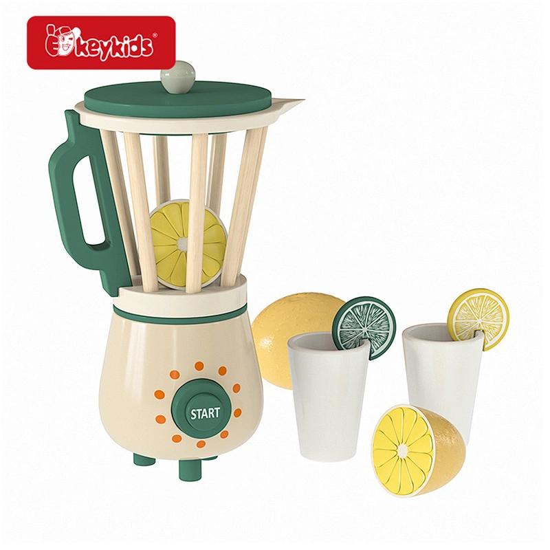 OEM Simulation mini appliance wooden juice blender toy for Kids W10D636B